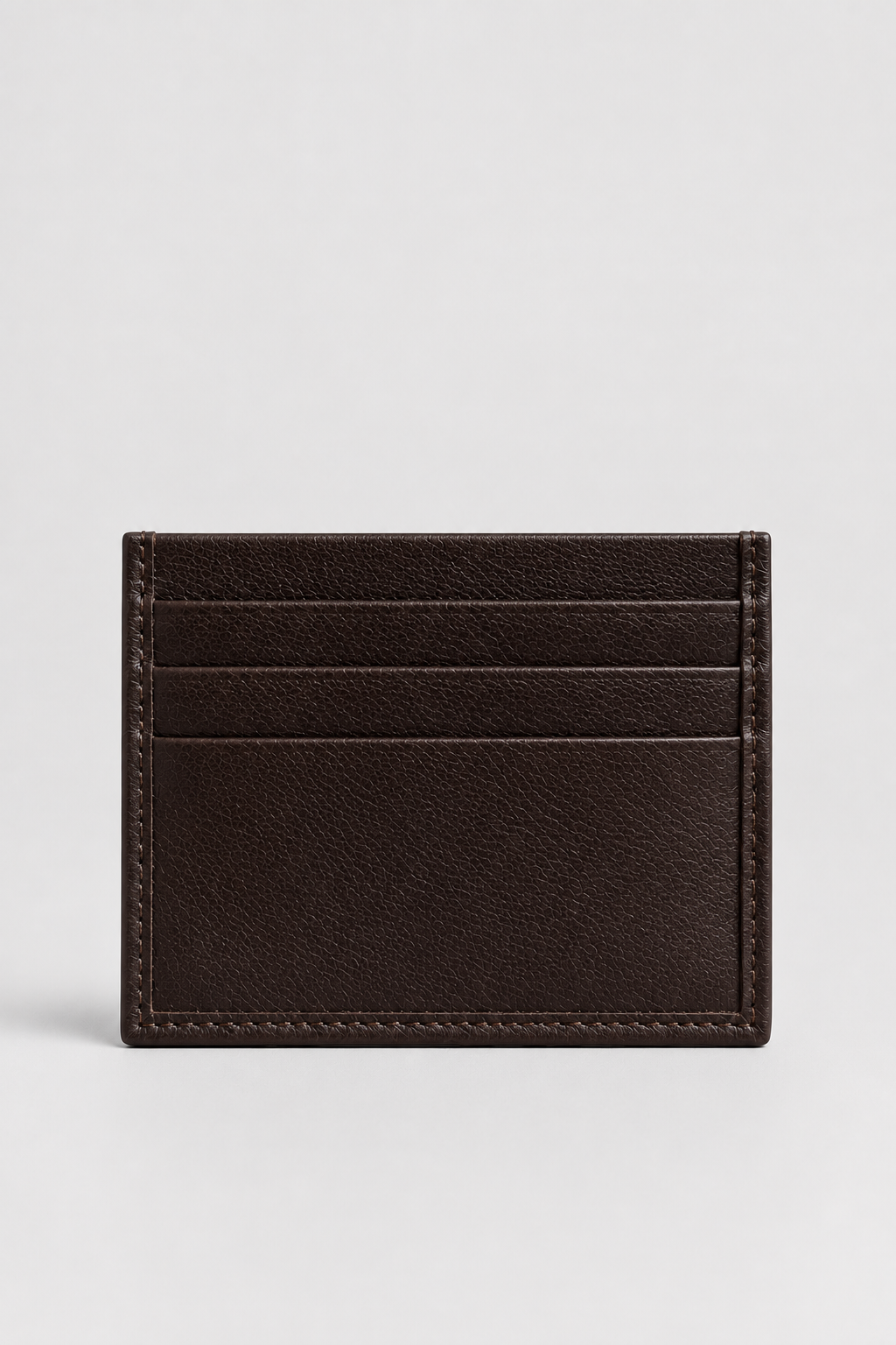 Leather Essential Classic 6-Slot Card Holder – Dark Brown