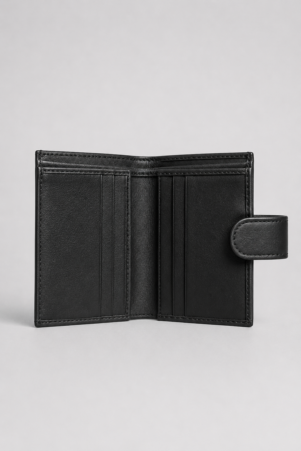 Leather Essential Executive 13-Slot Wallet – Black