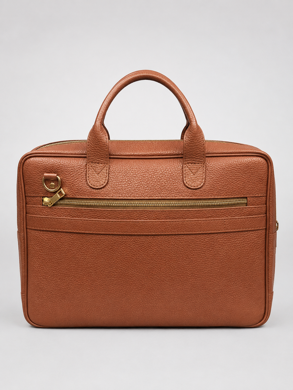 Royal Blue Full-Grain Cow Leather Executive Laptop Briefcase