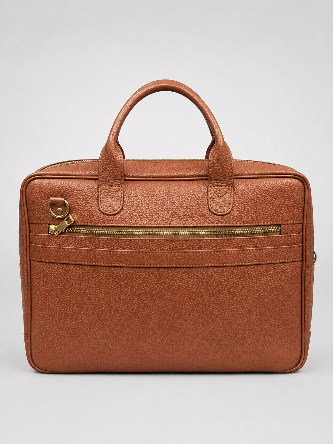 Royal Blue Full-Grain Cow Leather Executive Laptop Briefcase