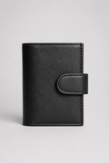 Leather Essential Executive 13-Slot Wallet – Black