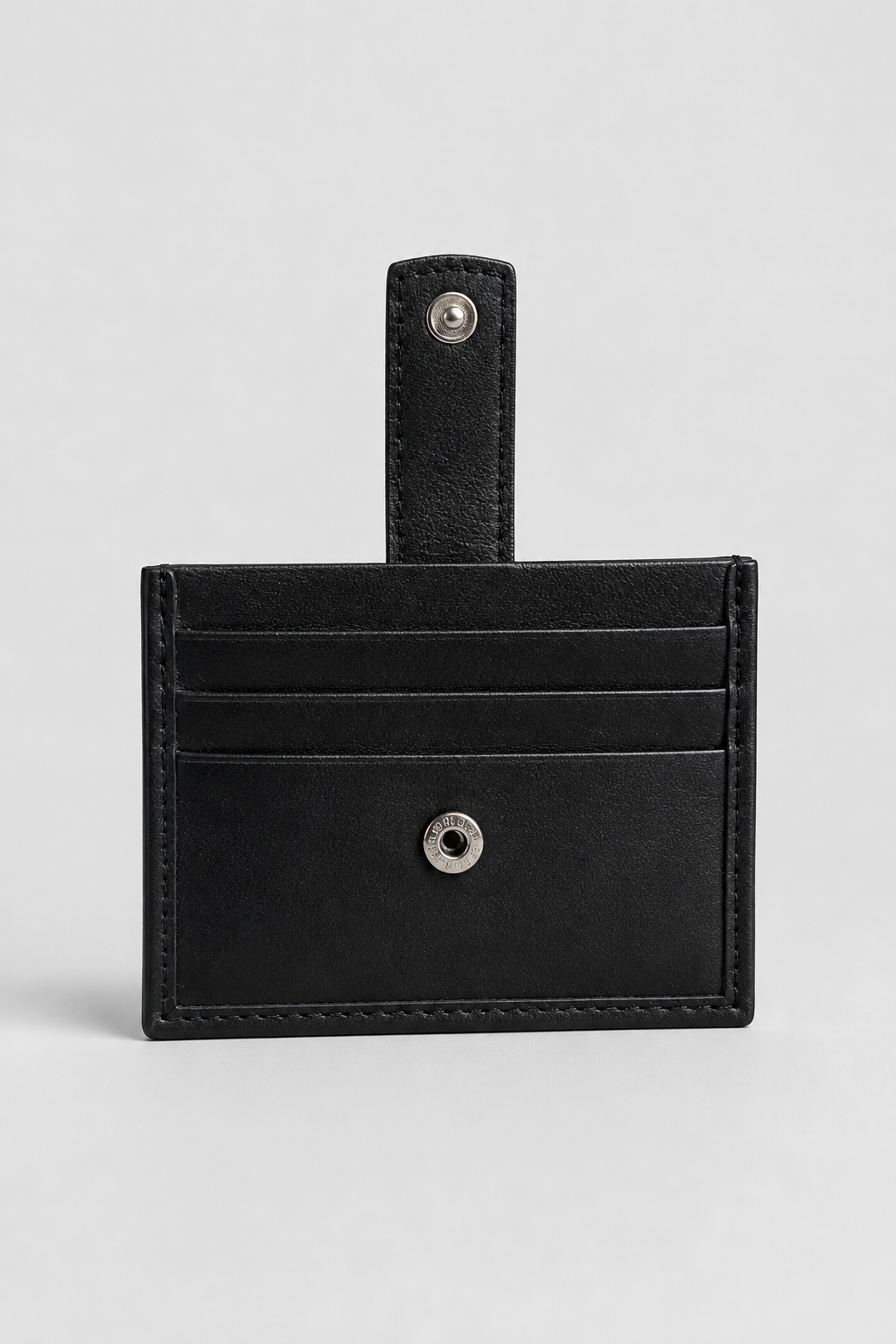 Leather Essential Classic 6-Slot Card Holder – Black