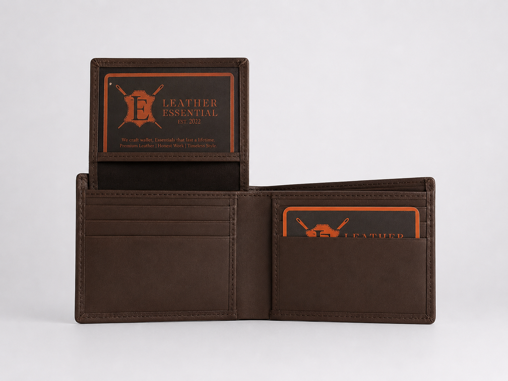 Leather Essential Classic Bifold Wallet
