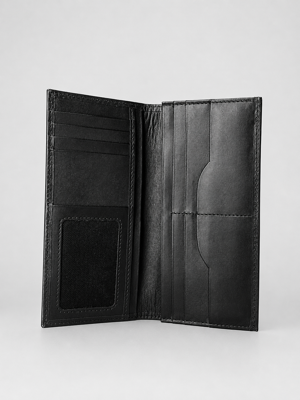 Executive Leather Long Wallet with Phone Compartment