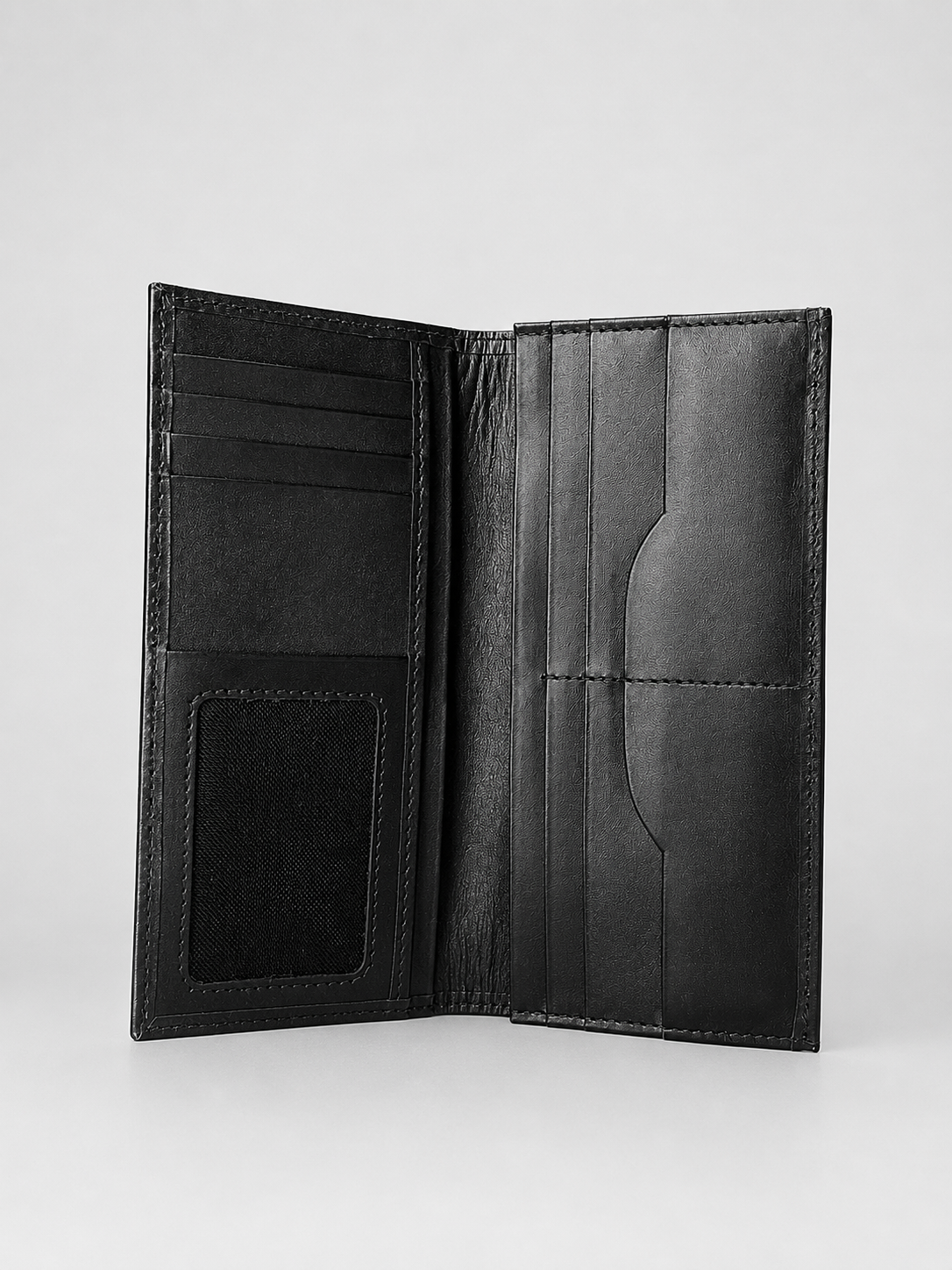 Executive Leather Long Wallet with Phone Compartment