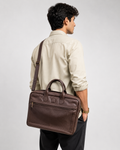 Executive Classic Leather Laptop Bag