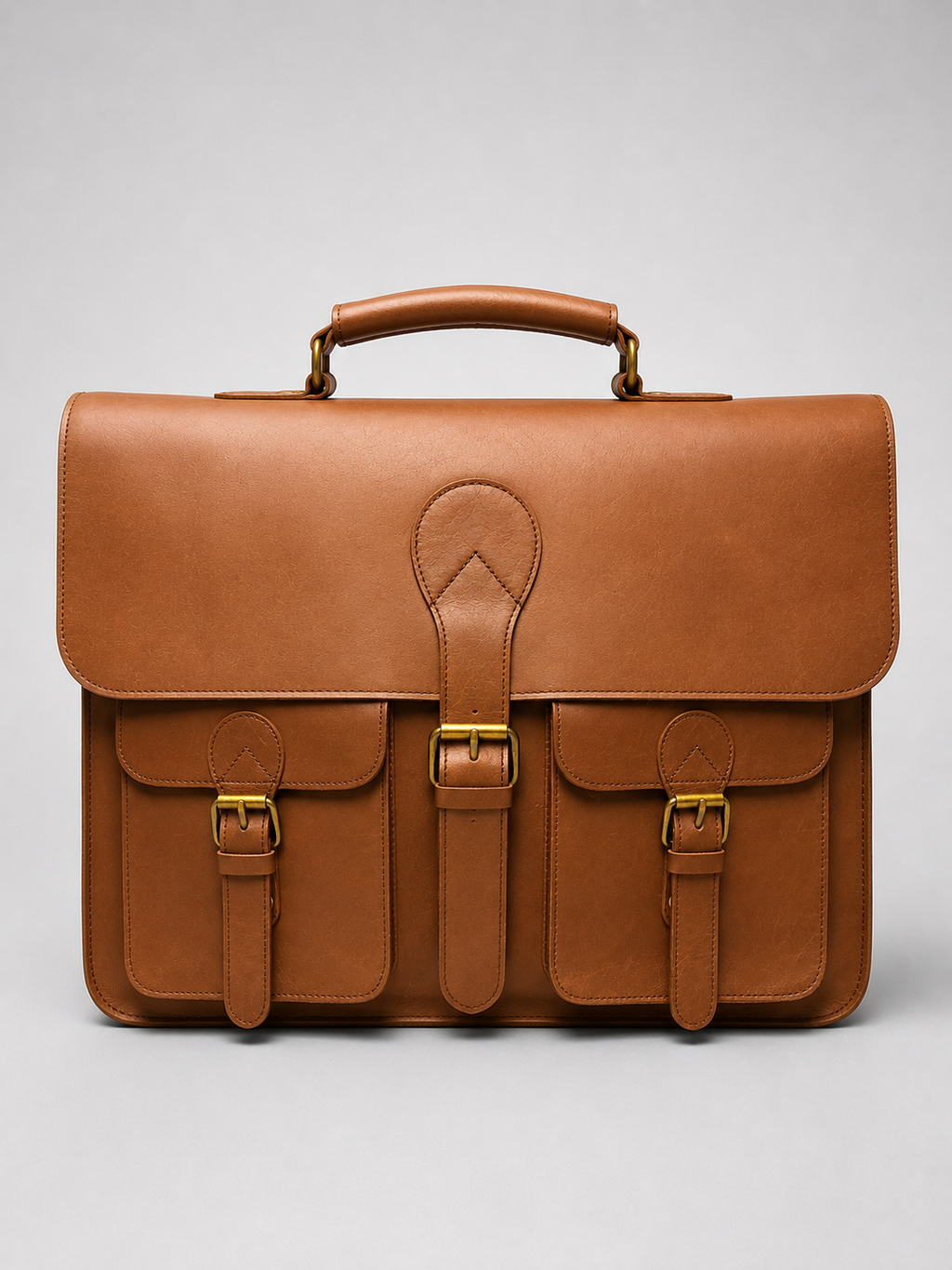 Vintage Crazy Horse Leather Laptop Briefcase