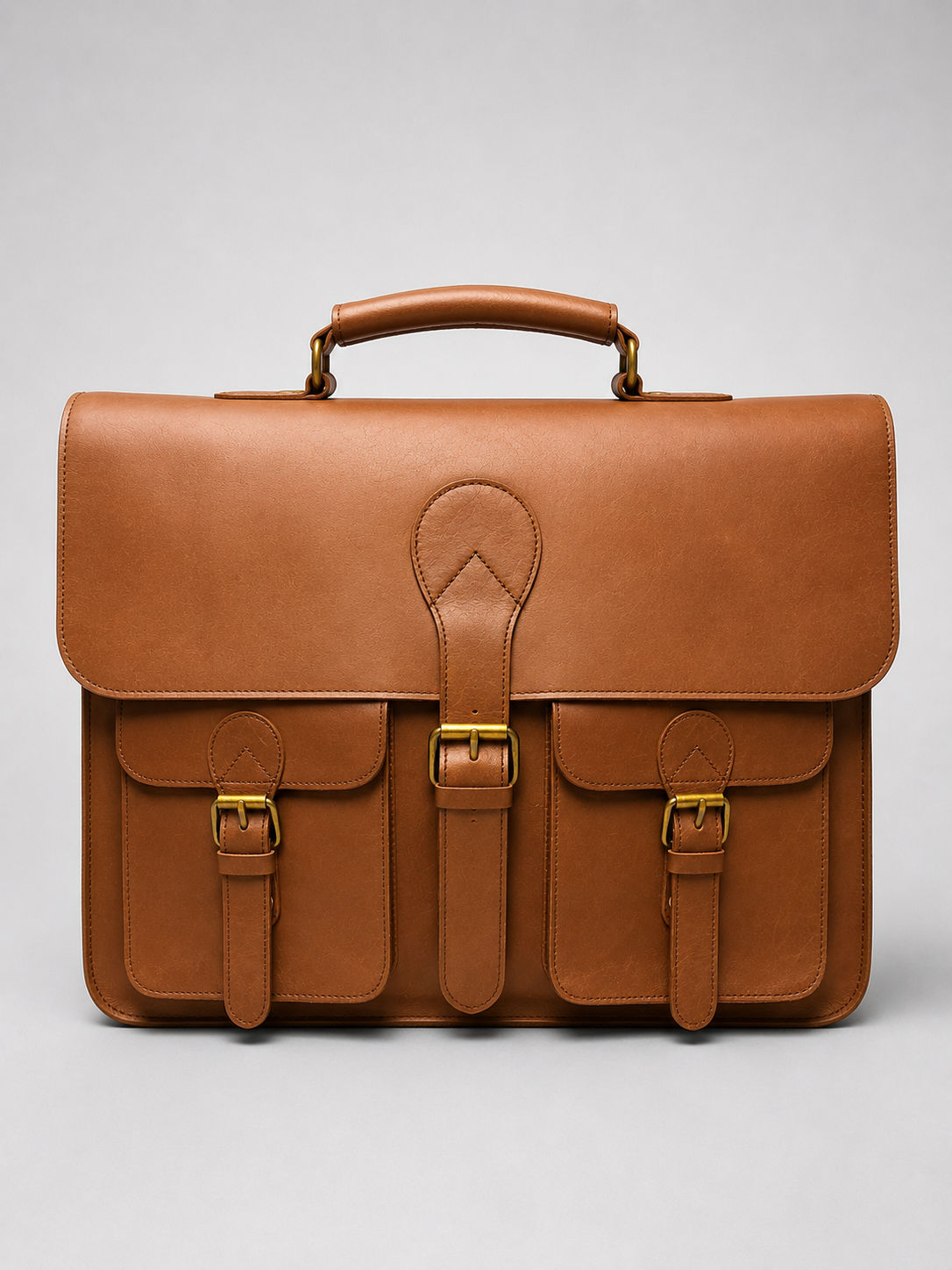 Vintage Crazy Horse Leather Laptop Briefcase
