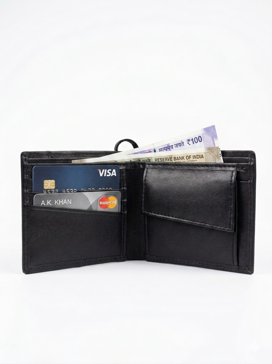 Aero Stripe Leather Wallet