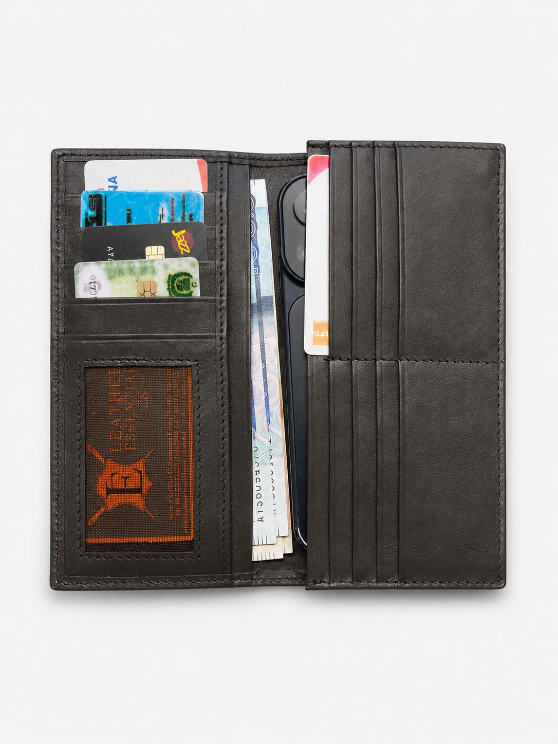 Executive Cow Leather Long Wallet